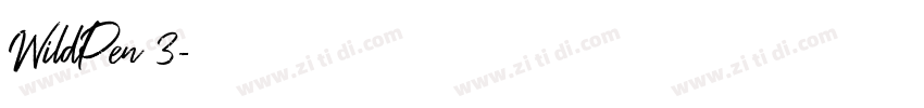 WildPen 3字体转换